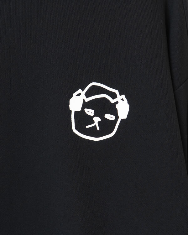 Sweater Preto / Gato Branco